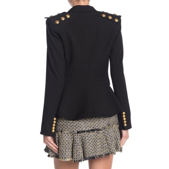 VERONICA BEARD Maston Dickey Embellished Blazer in Black Sz 6 - Picture 2 of 10